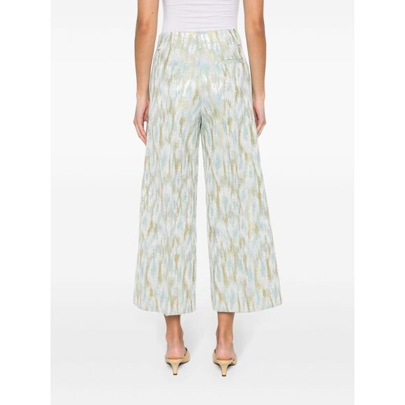 Erika Cavallini Women Printed Cropped Trousers - Picture 4 of 5